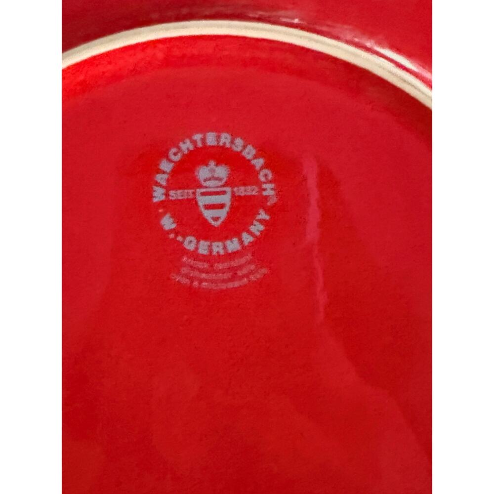 Waechtersbach Germany Red Christmas Tree 10" Dinner Plate Microwave Safe - Picture 4 of 5